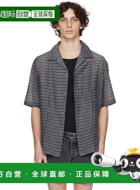 1h可退 香港直邮Our Legacy 男士 灰色 Heusen 短袖衬衫 M2252HP