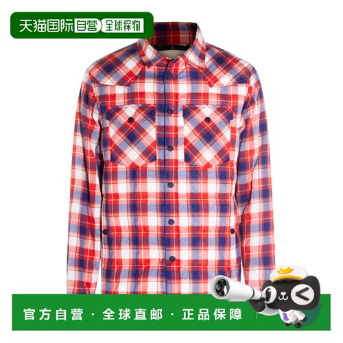 香港直邮Moncler 格纹衬衫式夹克 L10971G00006599CB长袖休闲风