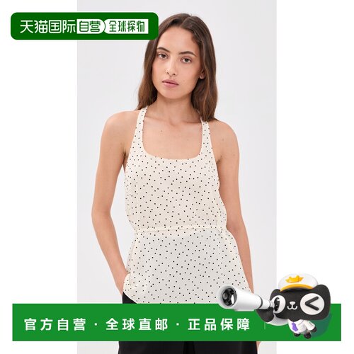 1h可退 美国直邮THEORY 希尔瑞 女士 圆点印花束带背心上衣