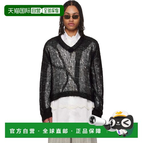 1h可退 香港直邮Our Legacy 男士 OUR LEGACY 黑色 Slow V-Neck