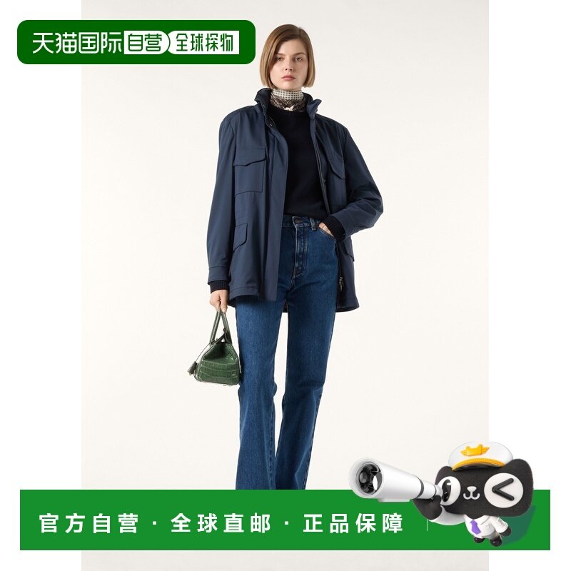 自营欧洲直邮Loro Piana 女士海军蓝功能性面料夹克,女装/女士精品,短外套,淘宝优惠券,粉丝福利购,淘宝优惠卷
