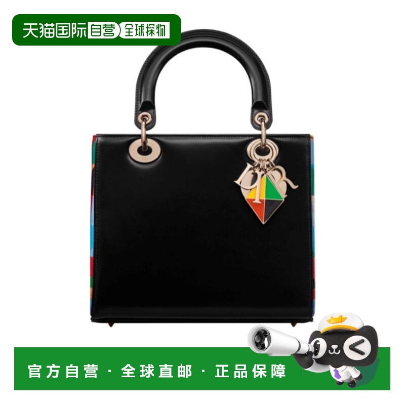 香港直邮Dior 中号lady Dior手提包 M0565OQCKX迪奥