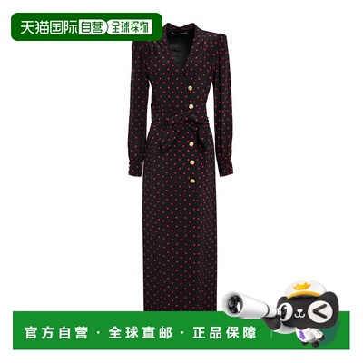 1h可退 香港直邮ALESSANDRA RICH 亚历山德拉.瑞秋 女士 真丝连衣