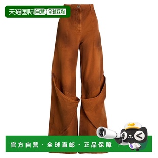 1h可退 香港直邮The Attico 女士 休闲长裤 brown棕色 舒适时尚