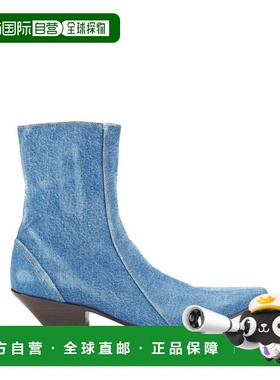 付款1h内可退 香港直邮Acne Studios 艾克妮 女士 脚踝靴 blue蓝