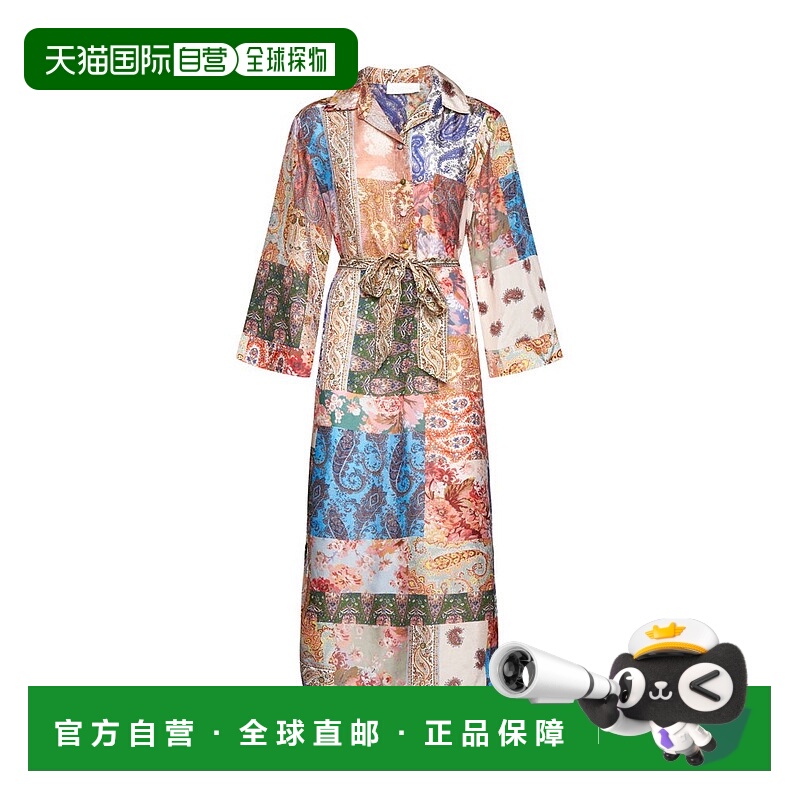 香港直邮ZIMMERMANN 女士 Devi 衬衫式连衣裙 6782DSS231真丝