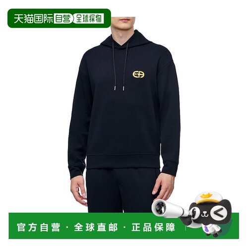 香港直邮Emporio Armani 徽标连帽卫衣 6L1M841JHSZ长袖阿玛尼