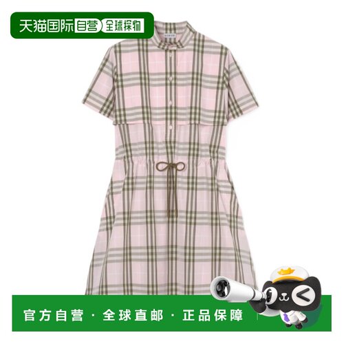 1h可退 香港直邮Burberry 格子连衣裙 81263531