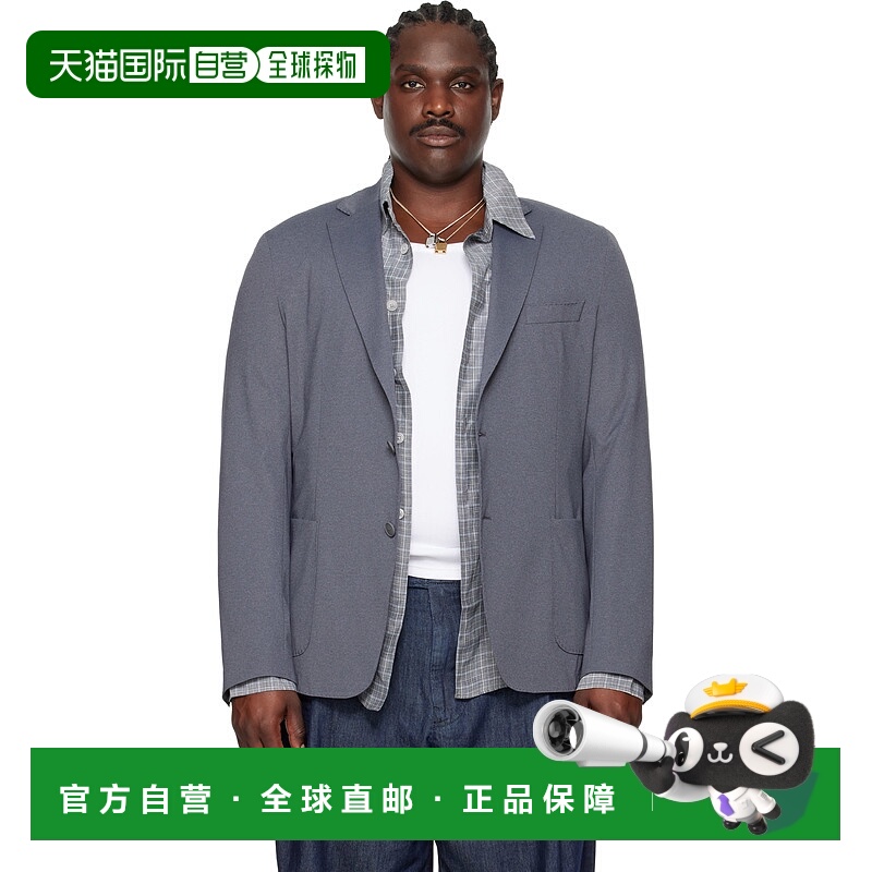香港直邮BOSS 波士 男士 灰色 Performance 西装外套 50535056
