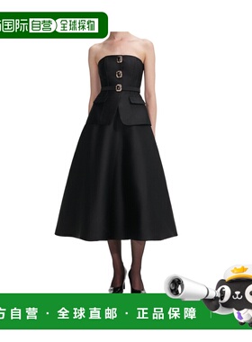 1h可退 香港直邮Self-Portrait 抹胸中长连衣裙 AW25083MB