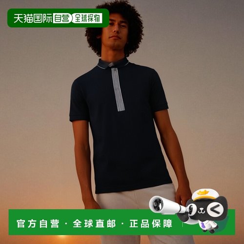 香港直邮EA7 Emporio Armani 深蓝色徽标POLO衫 3GPF55PJ03Z155