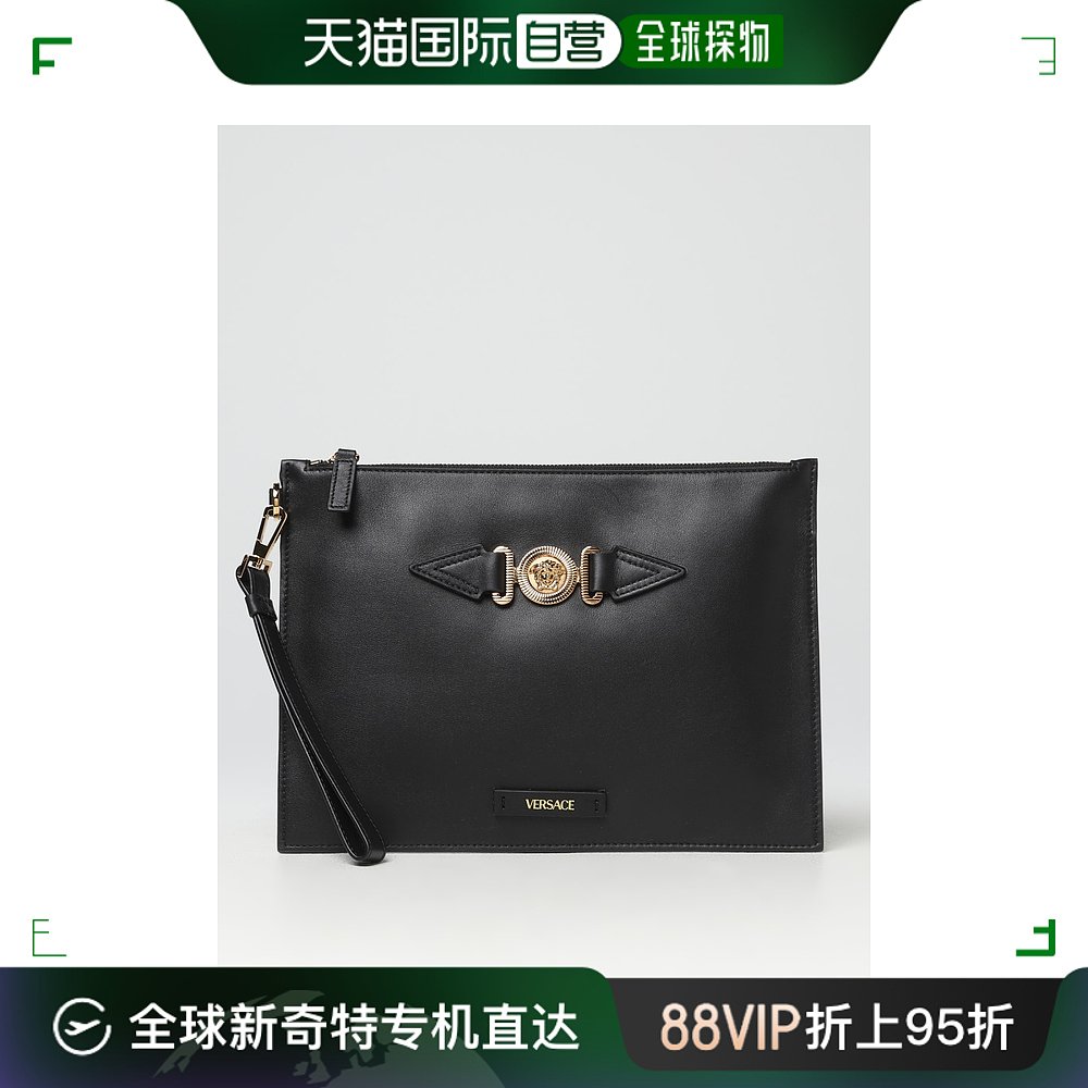 香港直邮versace 范思哲 男士 medusa  leather pouch 公文包 100