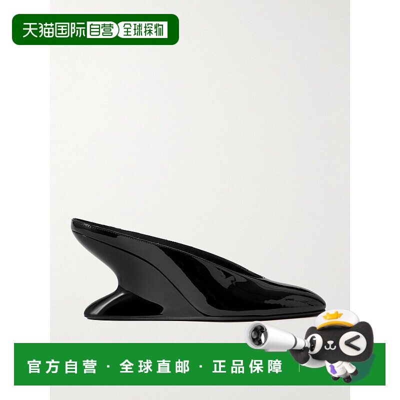 香港直邮Alaia 女士 漆皮坡跟凉拖 AA3M096CK168999NOIR拖鞋半拖