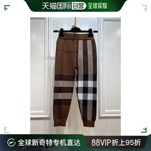 深棕色男童休闲裤 香港直邮BURBERRY 99新未使用 8069541