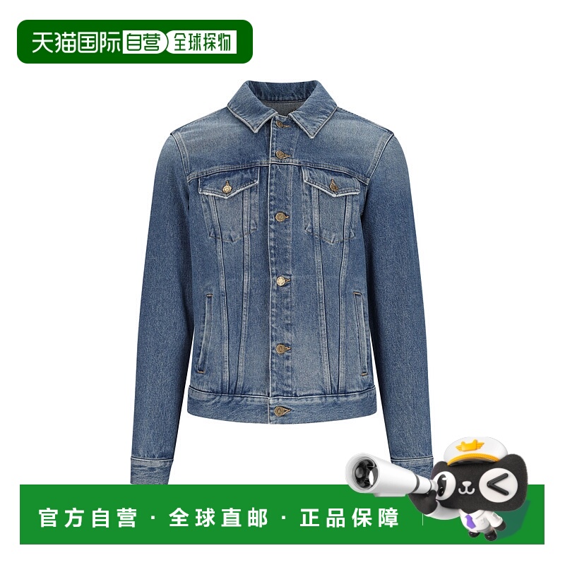 1h可退 香港直邮GOLDEN GOOSE 男士 logo贴片牛仔外套 GMP00284P0