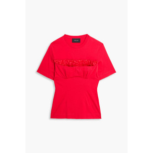 荷叶边棉针织上衣 香港直邮Simone 5323055 女士 罗莎 Rocha 蒙娜