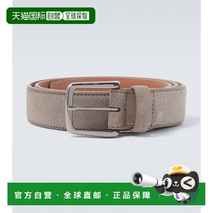 1h可退 香港直邮TOD'S 托德斯 男士 绒面革皮带 grey灰色 舒适时