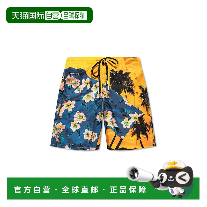 香港直邮Palm Angels 棕榈天使 男士 X Vilebrequin 圖案印花泳褲