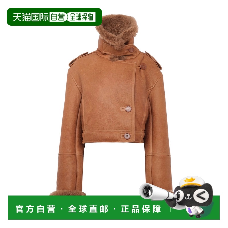 香港直邮Chloe 短款长袖皮夹克 CH25ACV36202