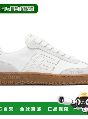 香港直邮Balmain 巴尔曼 女士 白色 Leather & Canvas Swan 运动