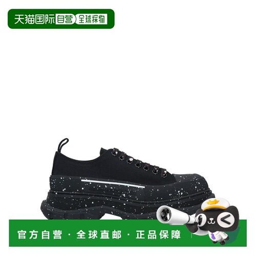 香港直邮mcqueen 亚历山大 麦昆 男士 运动鞋 black黑色 舒适时尚
