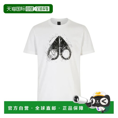 香港直邮MOOSE KNUCKLES 男士T恤 M36MT711160WHI【付后1h可退】