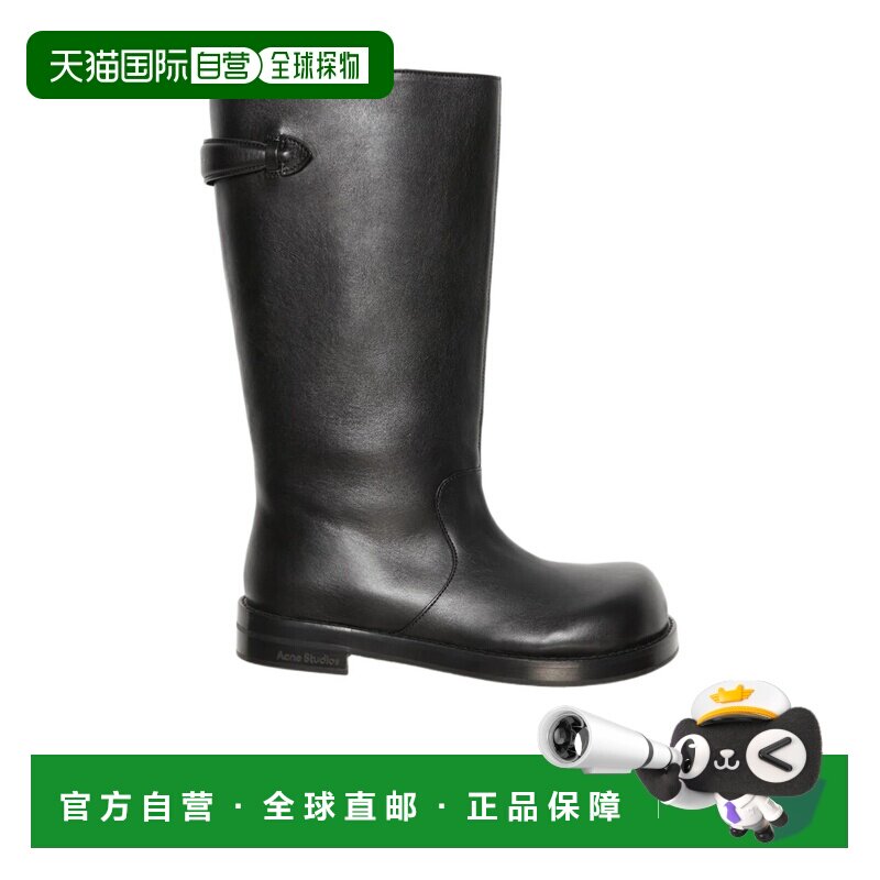 1h可退 香港直邮Acne Studios 圆头长筒靴 AD0854厚底复古高筒靴