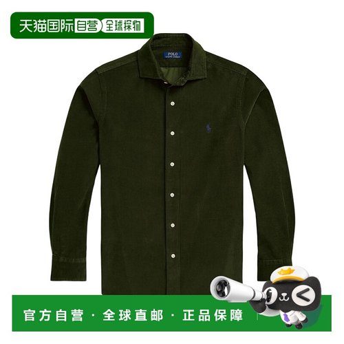 1h可退 香港直邮Polo Ralph Lauren 灯芯绒领衬衫 710P00518