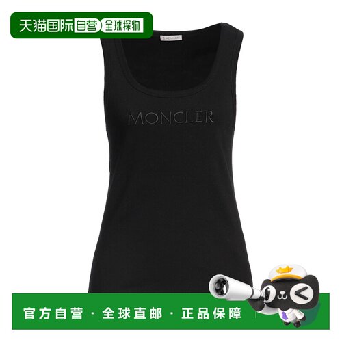 1h可退 香港直邮Moncler 盟可睐 女士 背心上衣 black黑色 舒适时