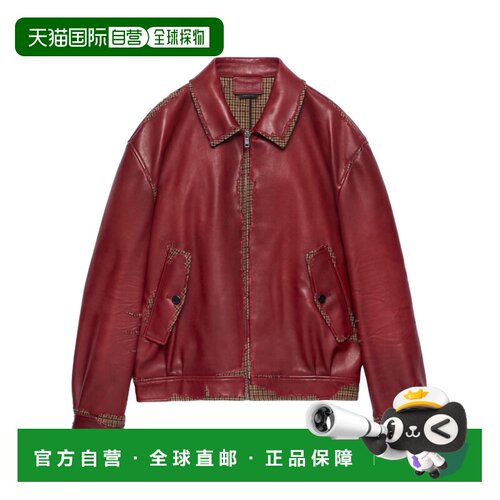 Prada 长袖皮夹克 58A3166629SOOO 【付后1h可退】