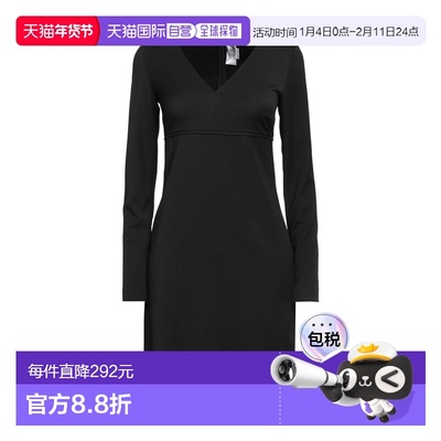 1h可退 香港直邮VICTORIA BECKHAM 女士 紧身连衣裙 black黑色 舒