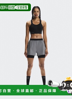 自营欧洲直邮ON昂跑 Lumos系列女士黑色聚酯纤维可调节肩带运动内