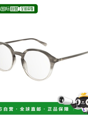 1h可退 香港直邮Gucci 古驰 女士 徽标平光镜 GG1004O grey灰色