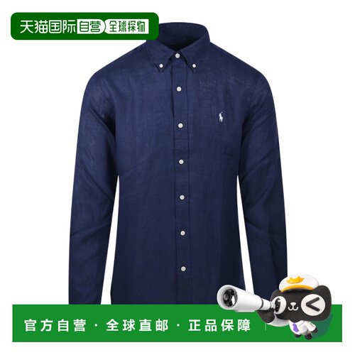 香港直邮Polo Ralph Lauren 长袖衬衫 710966294亚麻