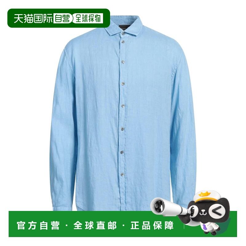 1h可退 香港直邮Emporio Armani 安普里奥 阿玛尼 男士 亚麻衬衫,男装,衬衫,淘宝优惠券,粉丝福利购,淘宝优惠卷