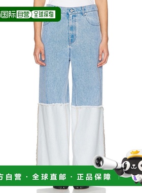 香港直邮Marni 玛尼 女士 阔腿牛仔裤 PAJD0559A0USCW91直筒裤