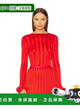 1h可退 香港直邮Simkhai 女士 Carys 高领上衣 1252069G red红色