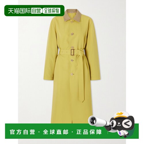 1h可退 AURALEE 女士 束带羊毛帆布风衣 A26SC05WCMUSTAR