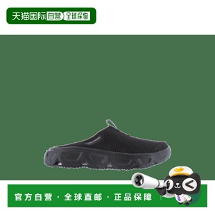 自营欧洲直邮SALOMON Reelax Slide 6.0男士黑色/合金色恢复拖鞋