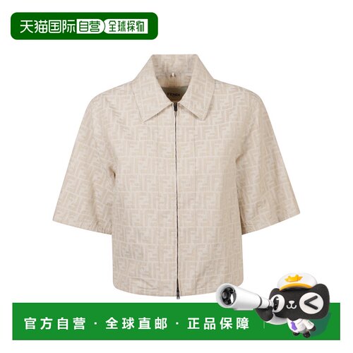 香港直邮Fendi 芬迪 女士 FF 青年布夹克 FLF790ASMF
