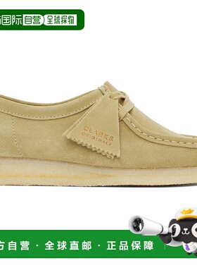 香港直邮Clarks Originals 女士 灰褐色 Wallabee 德比鞋 2615554