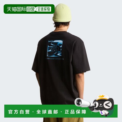 自营欧洲直邮The North Face北面 Liquid NSE Box男士图案大版型T
