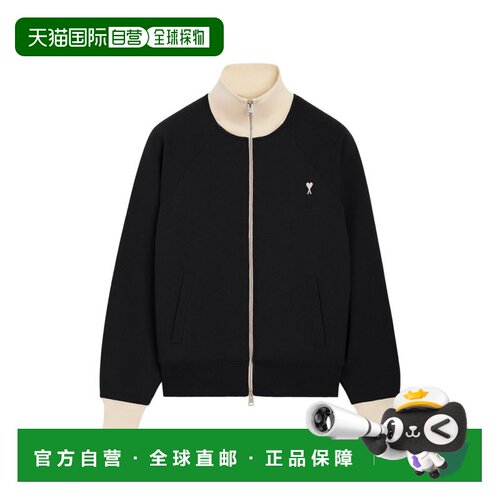 1h可退 香港直邮Ami Paris 男士 黑色毛线衫 USW796JE0245