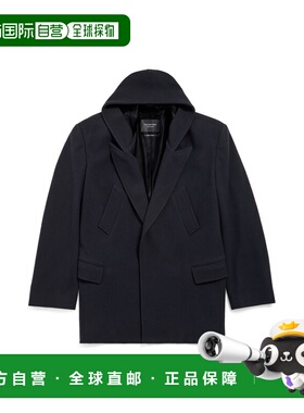 香港直邮Balenciaga 巴黎世家 男士 连帽短款大衣 852339TQU14