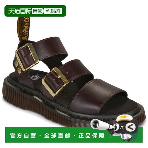 欧洲直邮Dr. Martens马丁博士鞋子女凉鞋红色Gryphon Strap Sanda