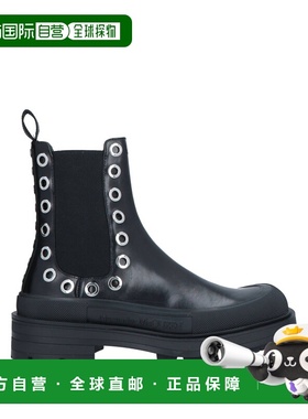 香港直邮mcqueen 亚历山大 麦昆 男士 脚踝靴 black黑色 舒适时尚