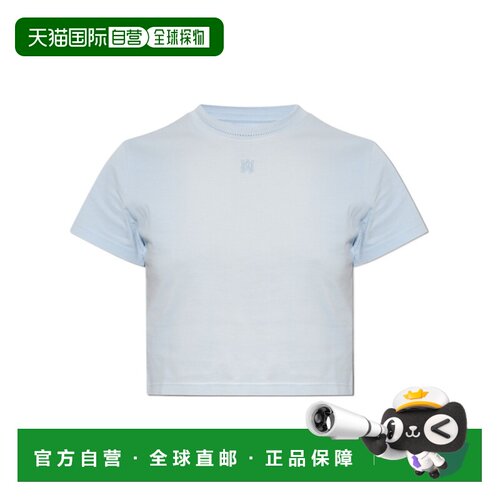 香港直邮AMIRI 女士T恤 AWTOJR1102576 AW2026 蓝色支付后1h可退