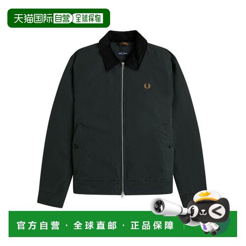 1h可退 欧洲直邮FRED PERRY 男士夹克 FPJ853559Q20 AW2026 绿色