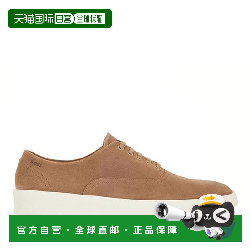 1h可退 香港直邮BOSS 波士 男士 网球训练鞋(土褐色) beige米色