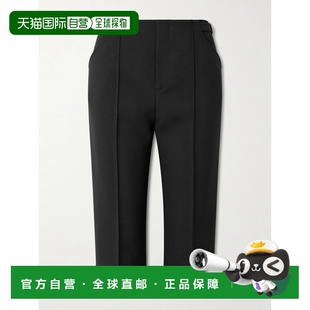 香港直邮Chloe 饰羊毛绉直筒七分裤 蔻依 搭扣装 CH26 女士 1h可退